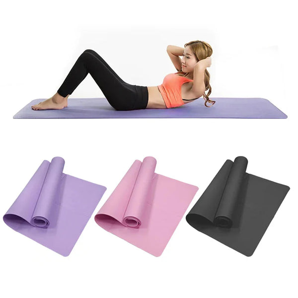 4mm Yoga Mat Anti-Slip Pilates Fitness Exercise Mat