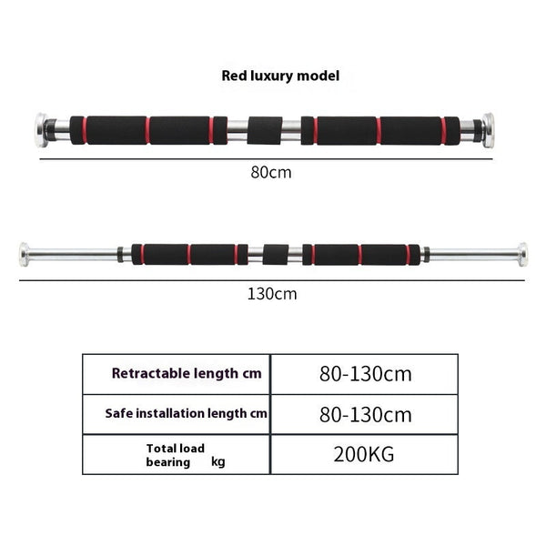 Indoor Doorway Pull-Up Bar Punch-Free Horizontal Fitness Training Equipment