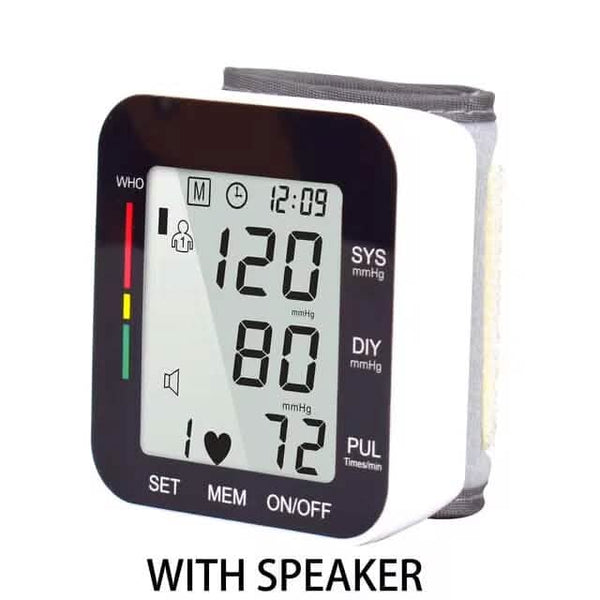 Digital Wrist Blood Pressure Monitor Automatic Cuff Health Device