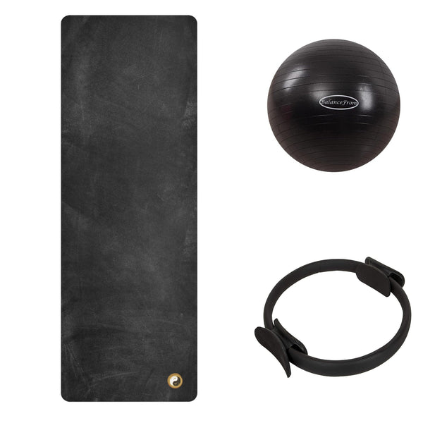 Studio Pilates Accessories Bundle Yoga Mat Ring Ball Set